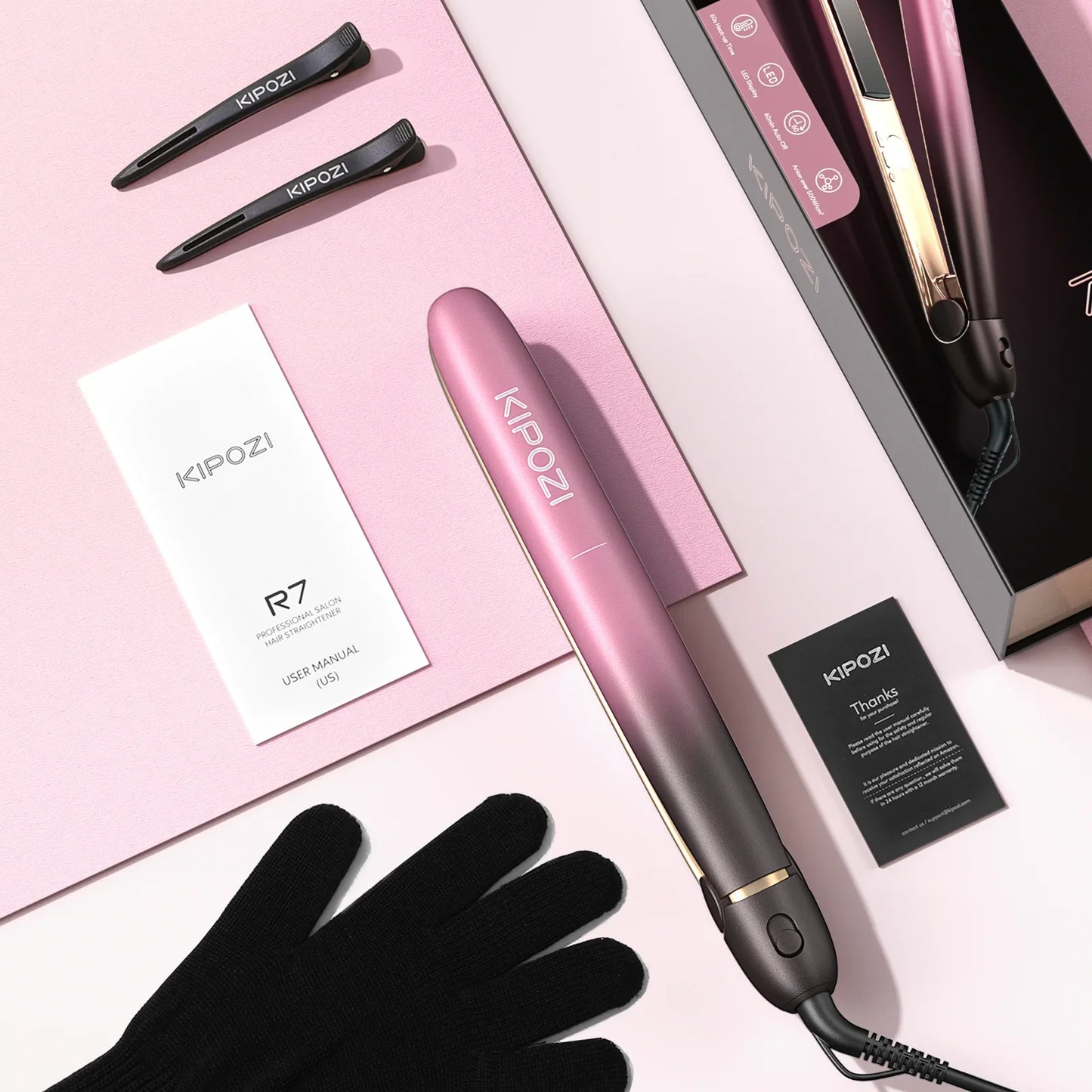 StyleLux - Rose Gold Hair Straightener & Curler-5
