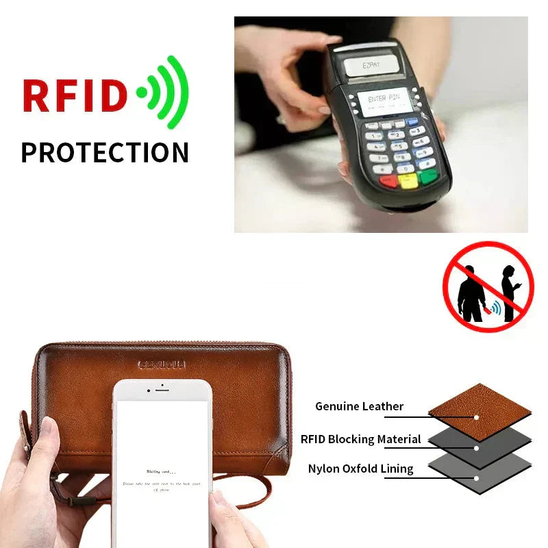 Jream | Anti-theft Leather Travel Wallet 6