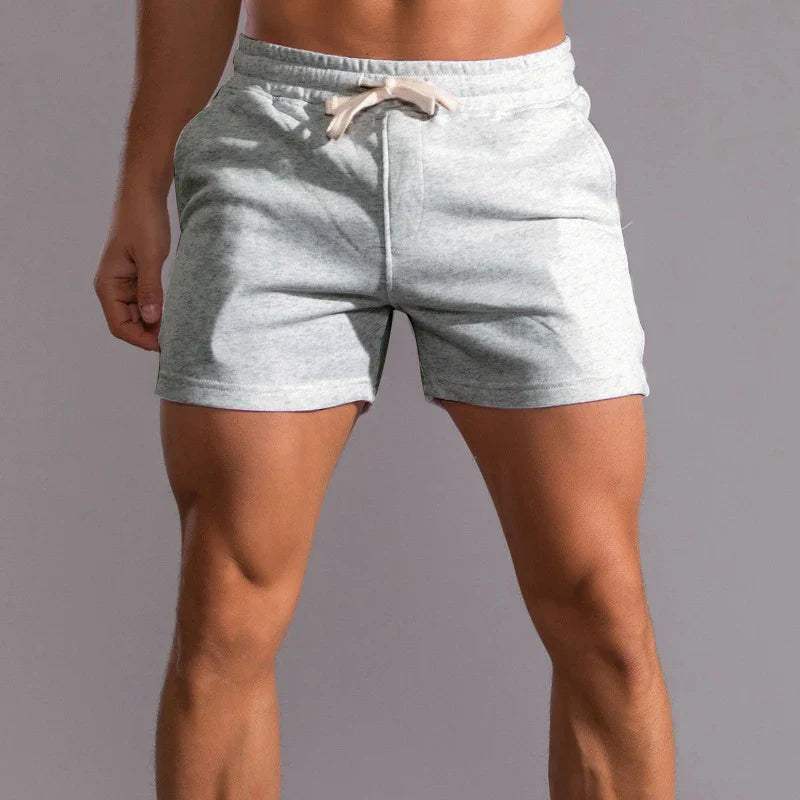 Men’s Casual Shorts - Elastic Waistband - Breathable Cotton - Adjustable Fit - Side Pockets-1