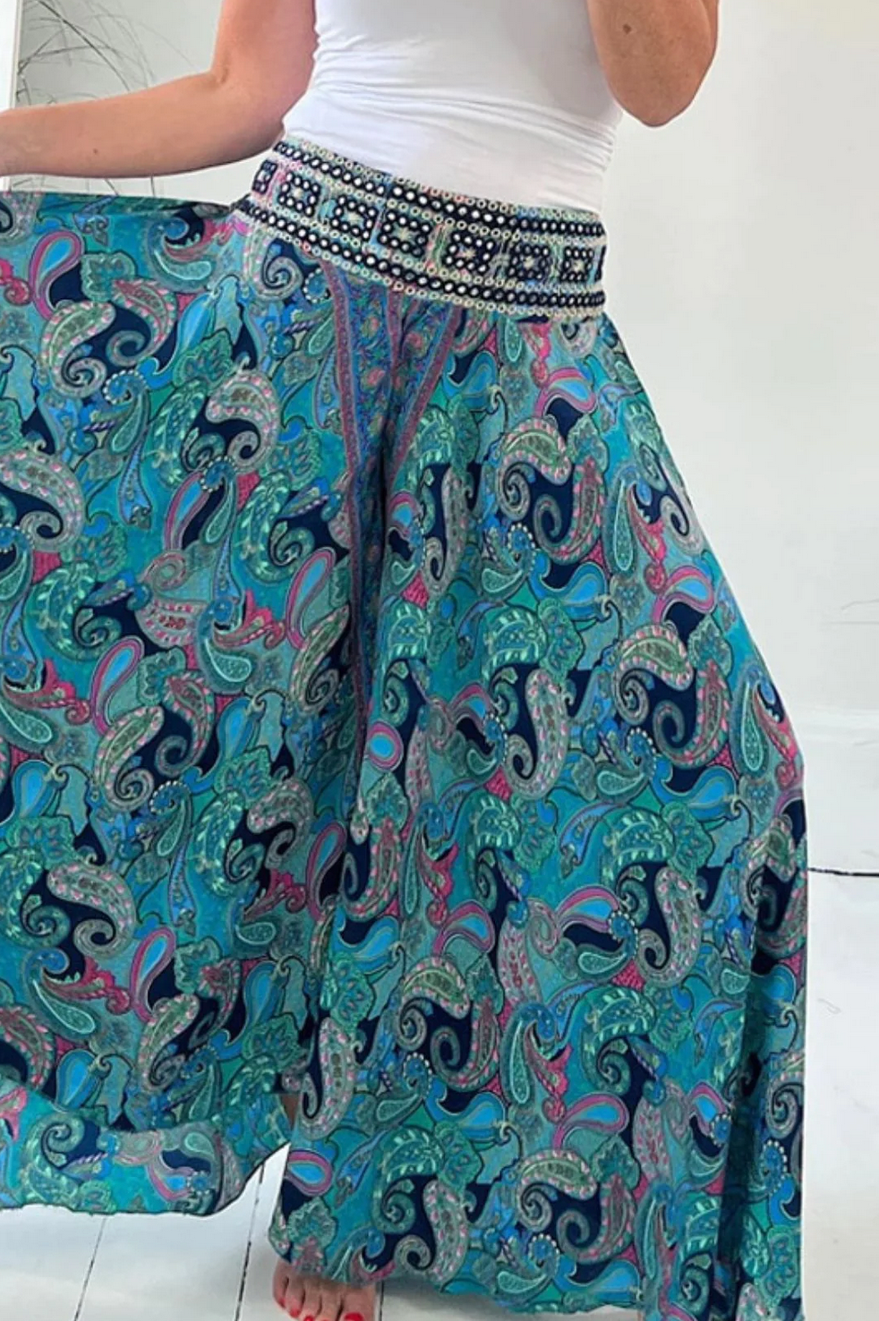 CARLA | Culottes Flower Print-3