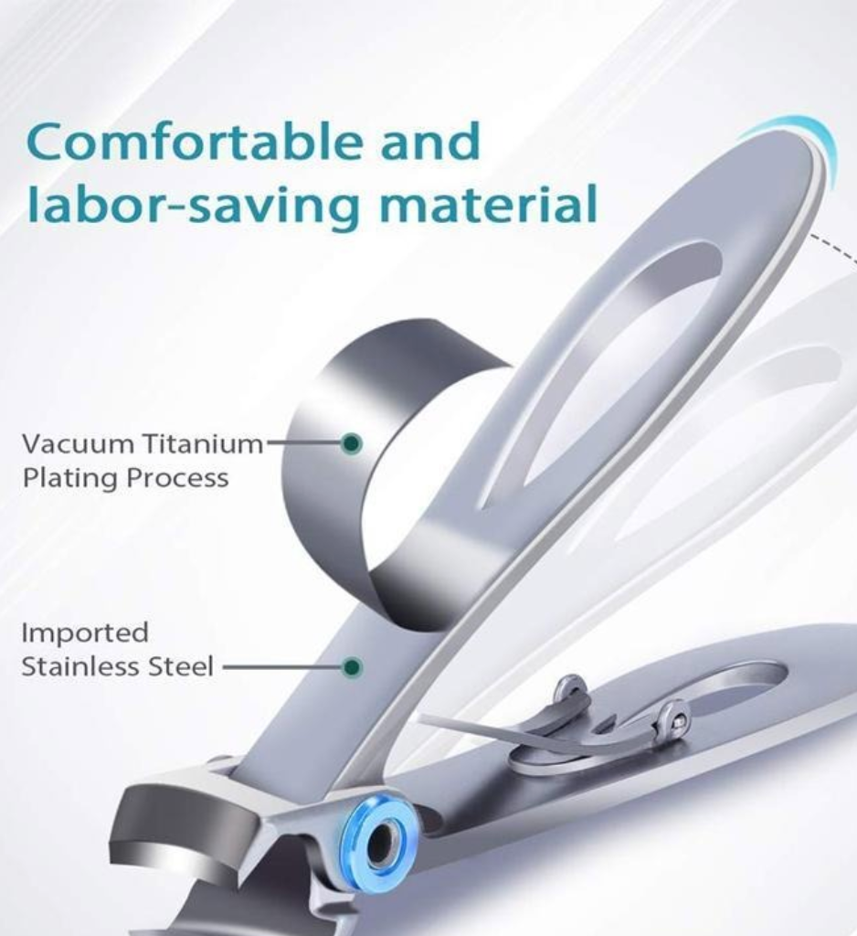 Ergonomic Nail Clippers for Thick Nails – Precision Trimmer with Durable Stainless Steel Construction-3