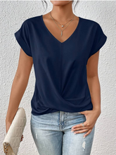CHLOE | Versatile Draped V-neck Blouse-1