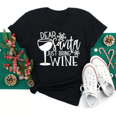 Caroline | Fashionable Wine Glass Holiday Shirt-4