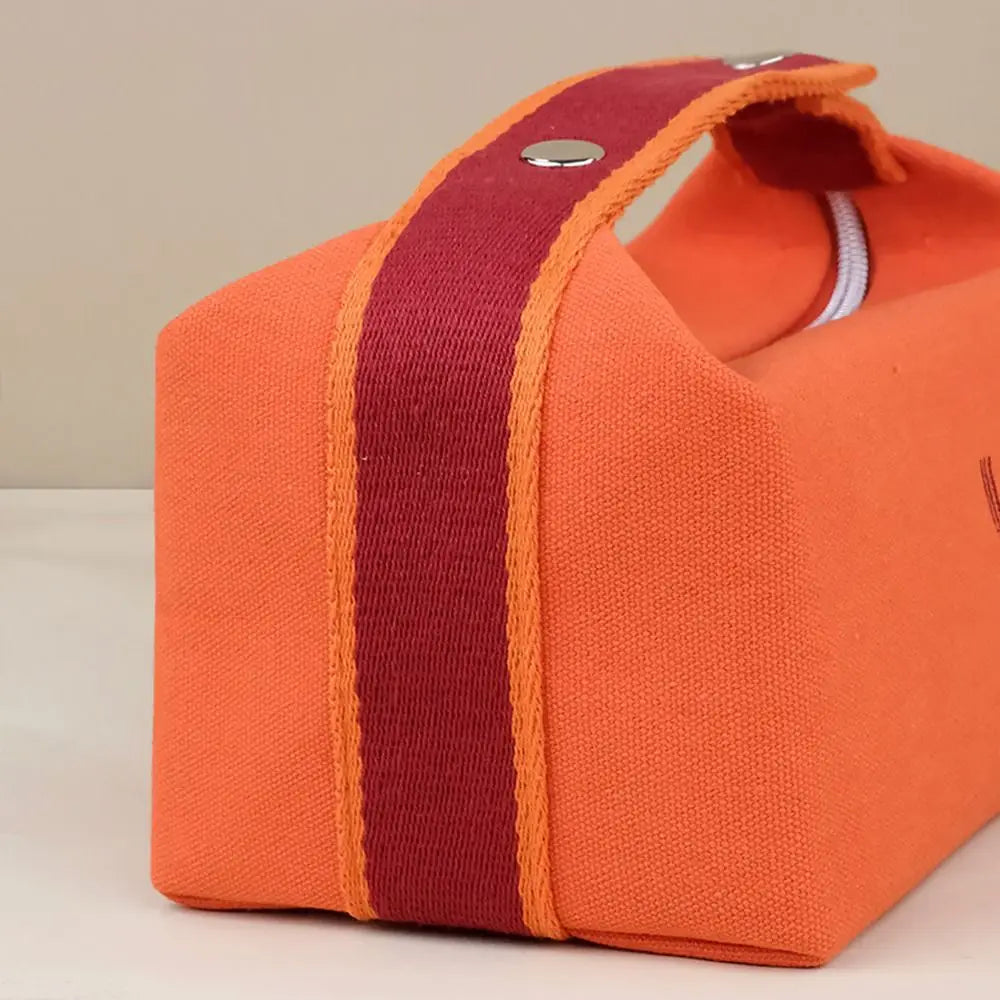 Kimora | Portable Canvas Cosmetic Bag with Multiple Compartments 3