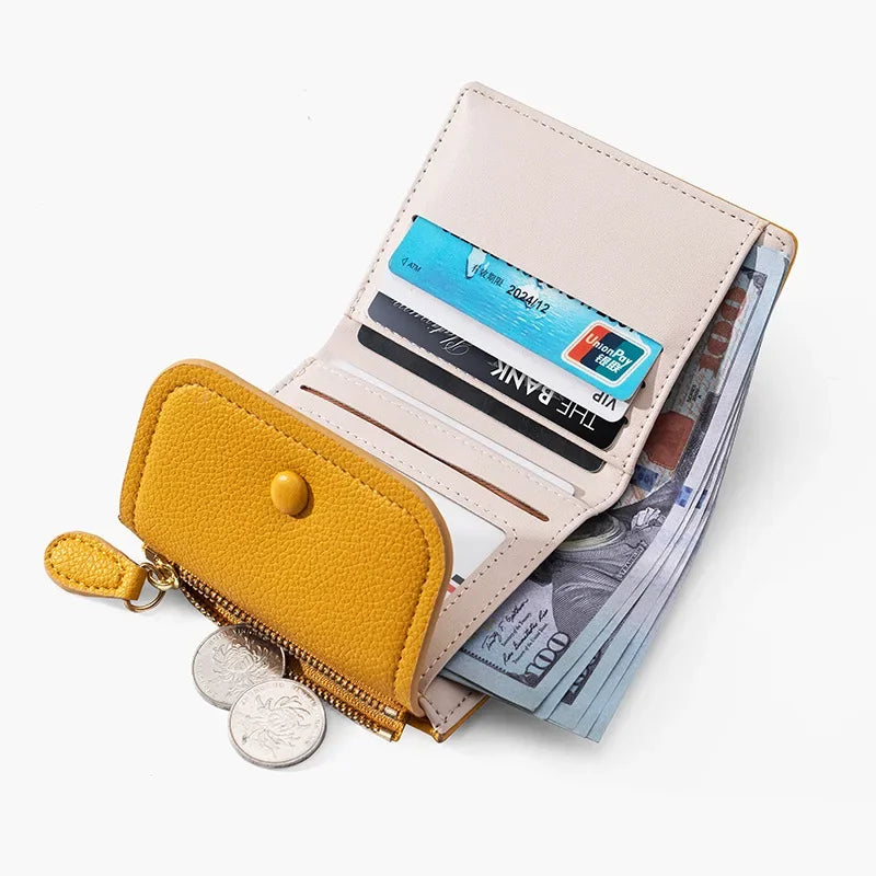 Araceli | Short Mini Travel Wallet with Snap Button Closure 4