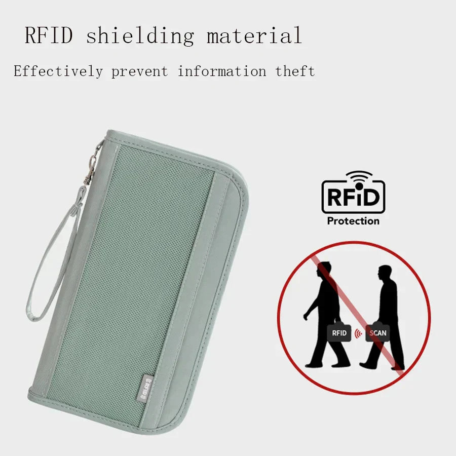 Kya | Travel wallet with large capacity and RFID protection for passports 5