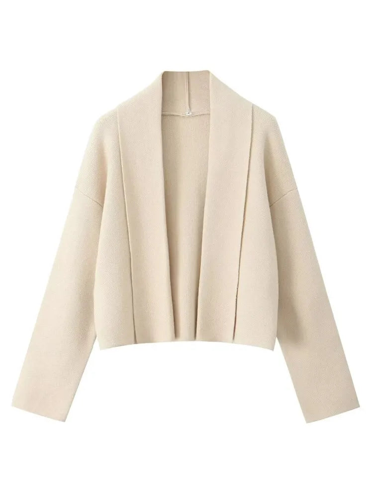 FAYE | Autumn Cardigan with Shawl Collar-6