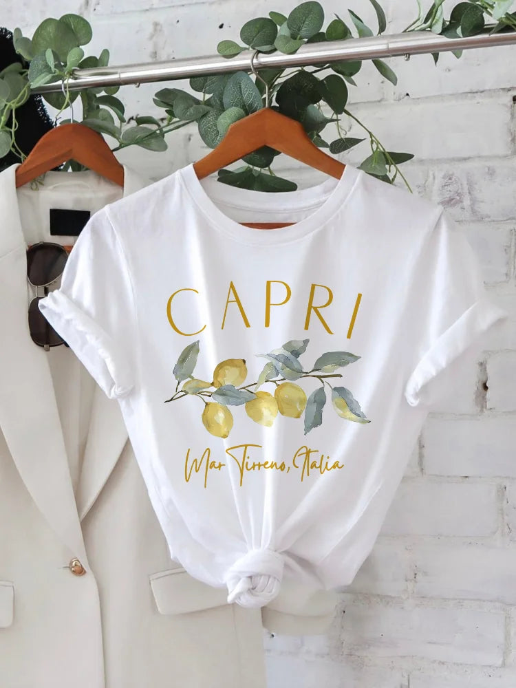 ESTHER | Elegant Capri Designed T-shirt-1