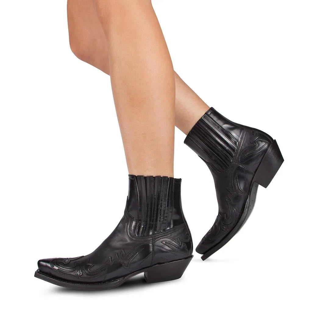 SARAH | Leather Cowboy Boots Women-3