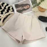 ANDREA | Elegant High Waist Shorts-1