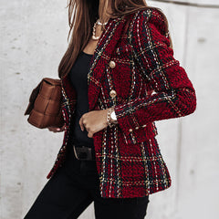 ABBEY | Stylish Checked Blazer-4