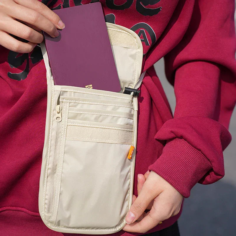 Kaiya | Passport Holder RFID Travel Bag Neck Pouch Wallet 6