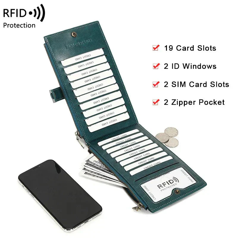 Savanna | RFID-blocking large travel clutch wallet 5