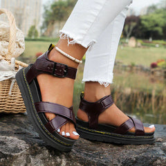Charice | Women's Cross Strap Sandals-2