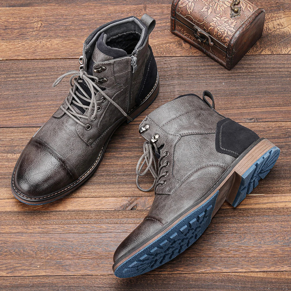Bruce | Rugged Lace-Up Boots-5