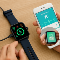 Smartwatch for health & fitness - EKG, blood pressure, heart rate measurement - iOS & Android compatible 3