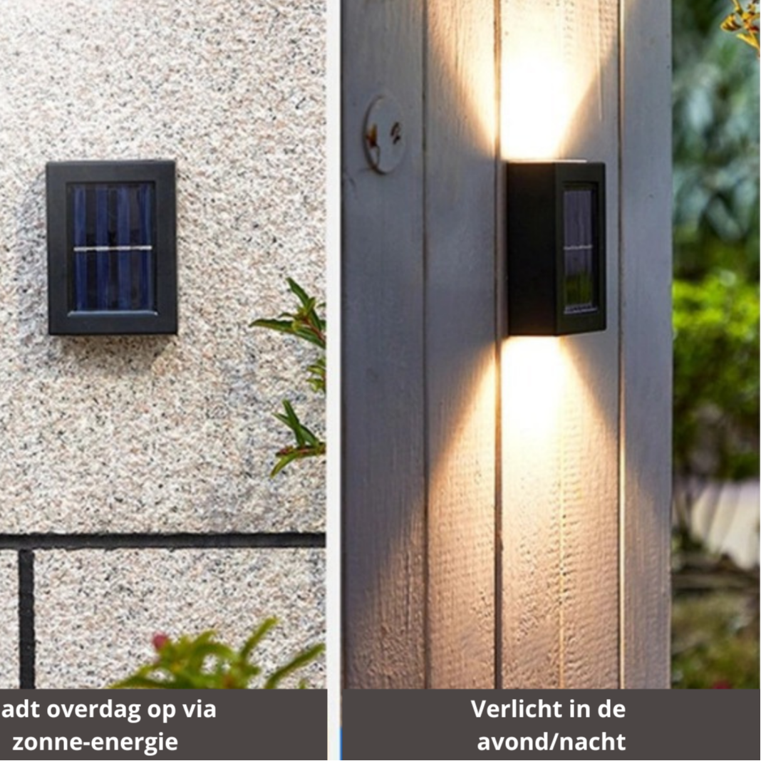 Solar-powered outdoor light with dusk detection – Waterproof garden lamp for stylish outdoor lighting 1