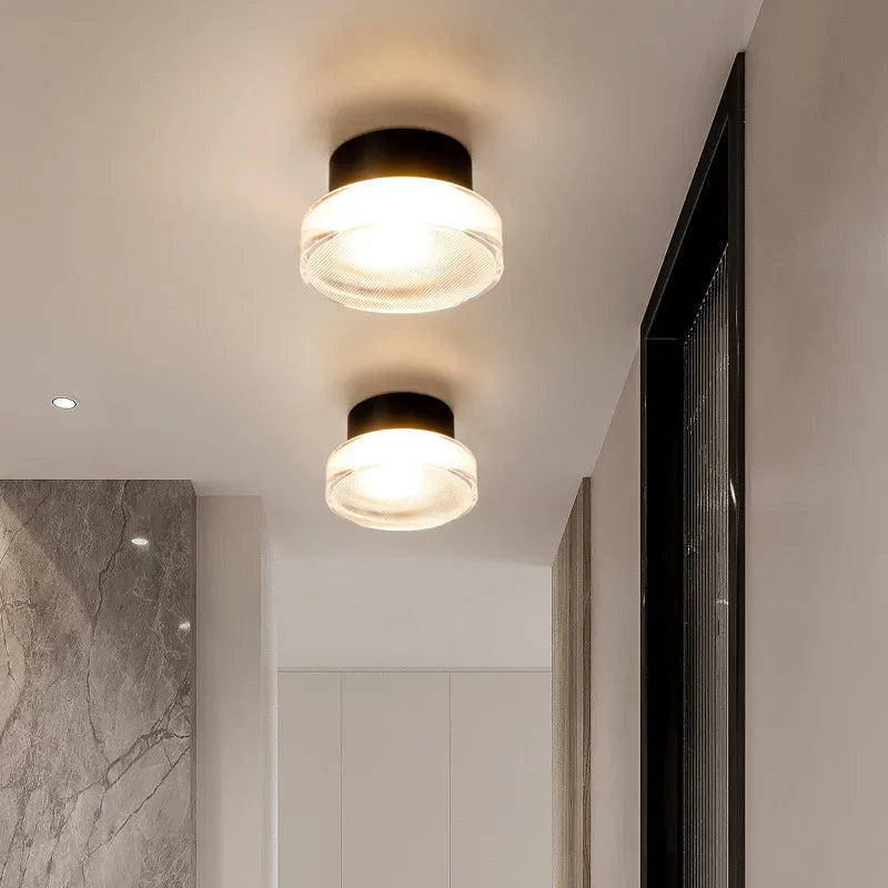 Stylish round wall light with LED - Black, 15W Modern design for living room and bedroom 1