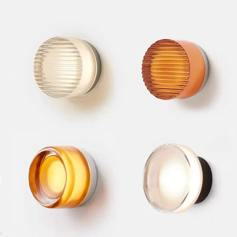 Stylish round wall light with LED - Black, 15W Modern design for living room and bedroom 5