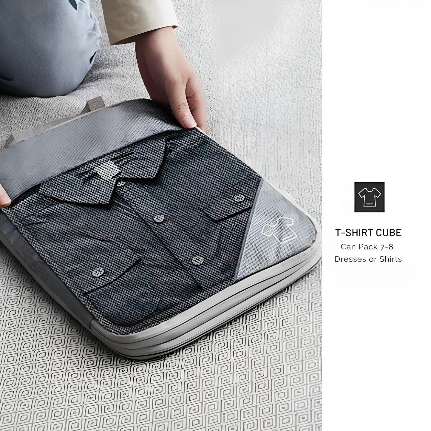 Ultra-Slim Compression Packing Cubes – Space-Saving Travel Organizers 6