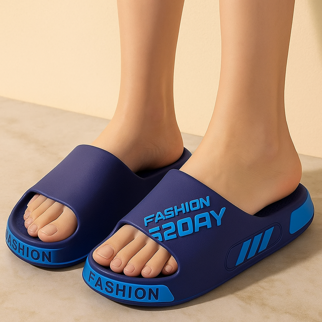 Unisex Anti-Slip Massage Slides | Home Slippers with Grommets 2