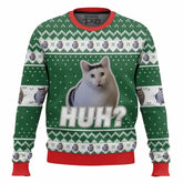 Unisex Christmas sweater with cat motif | Warm 0