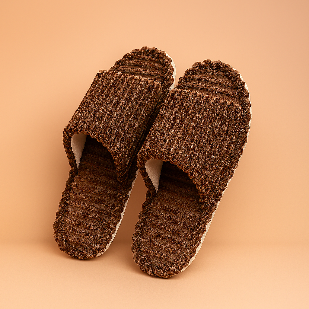 Unisex Open-Toe Indoor Slippers | Warm Non-Slip Home Shoes 2
