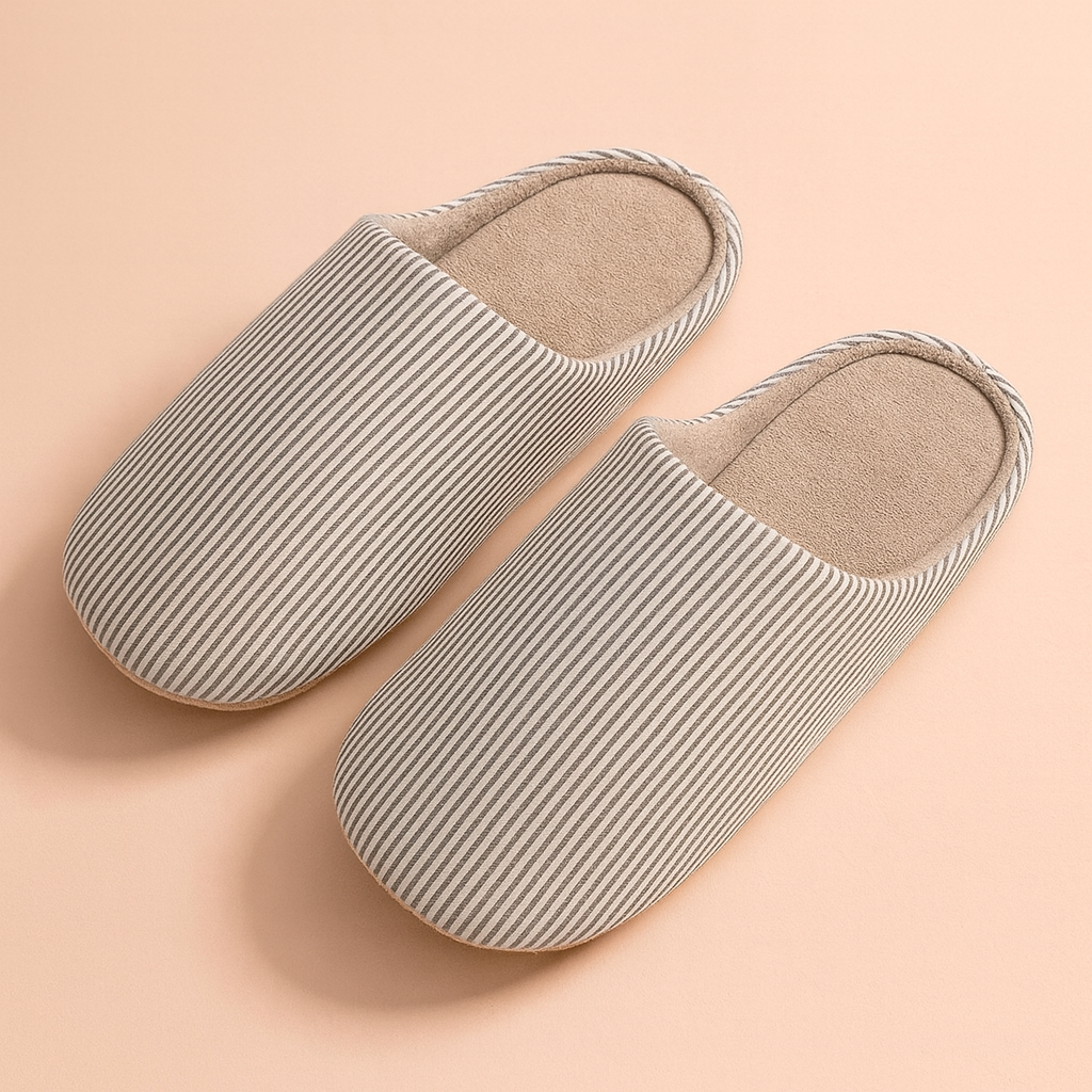 Unisex Striped Slippers for the Home | Comfortable Home Shoes 1