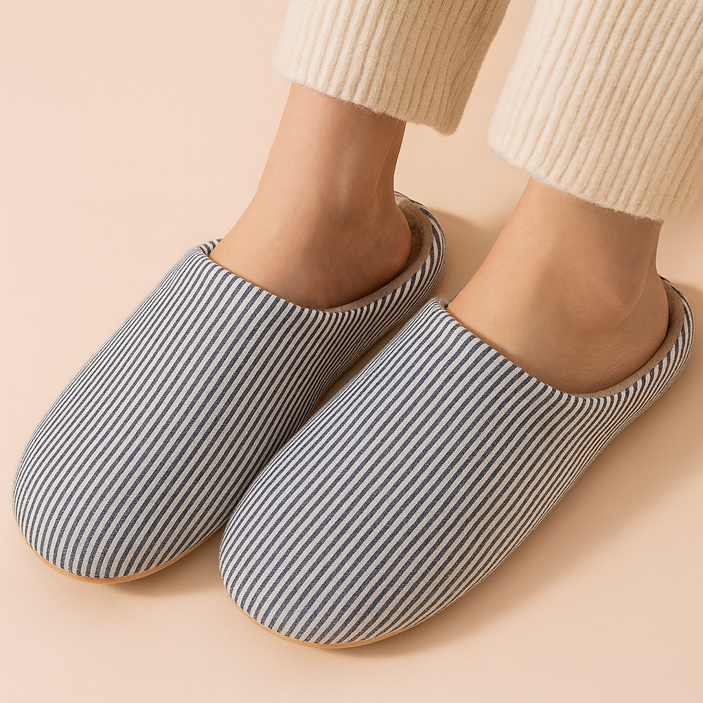 Unisex Striped Slippers for the Home | Comfortable Home Shoes 4