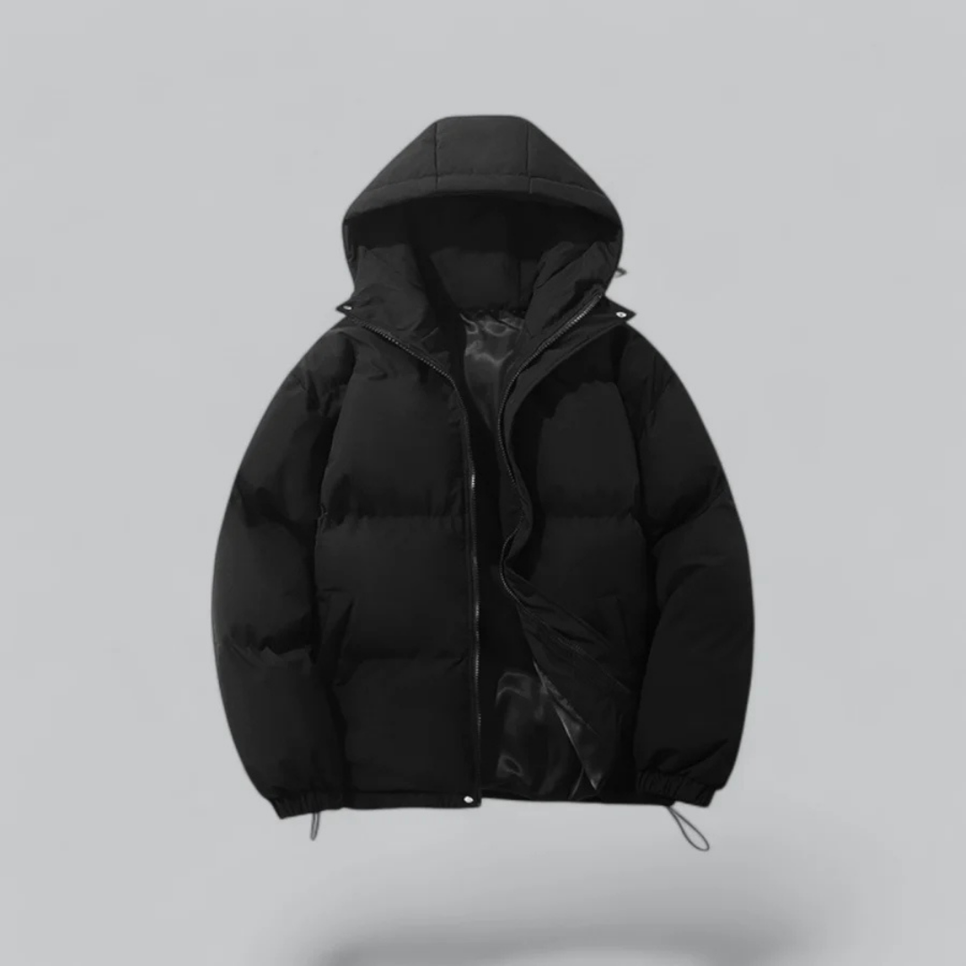 Unisex buffer short hood jacket | zipper 0