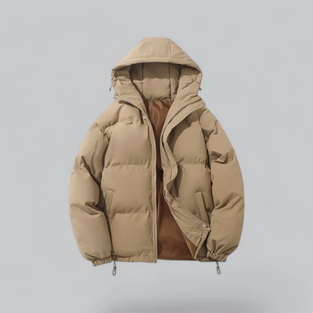 Unisex buffer short hood jacket | zipper 3