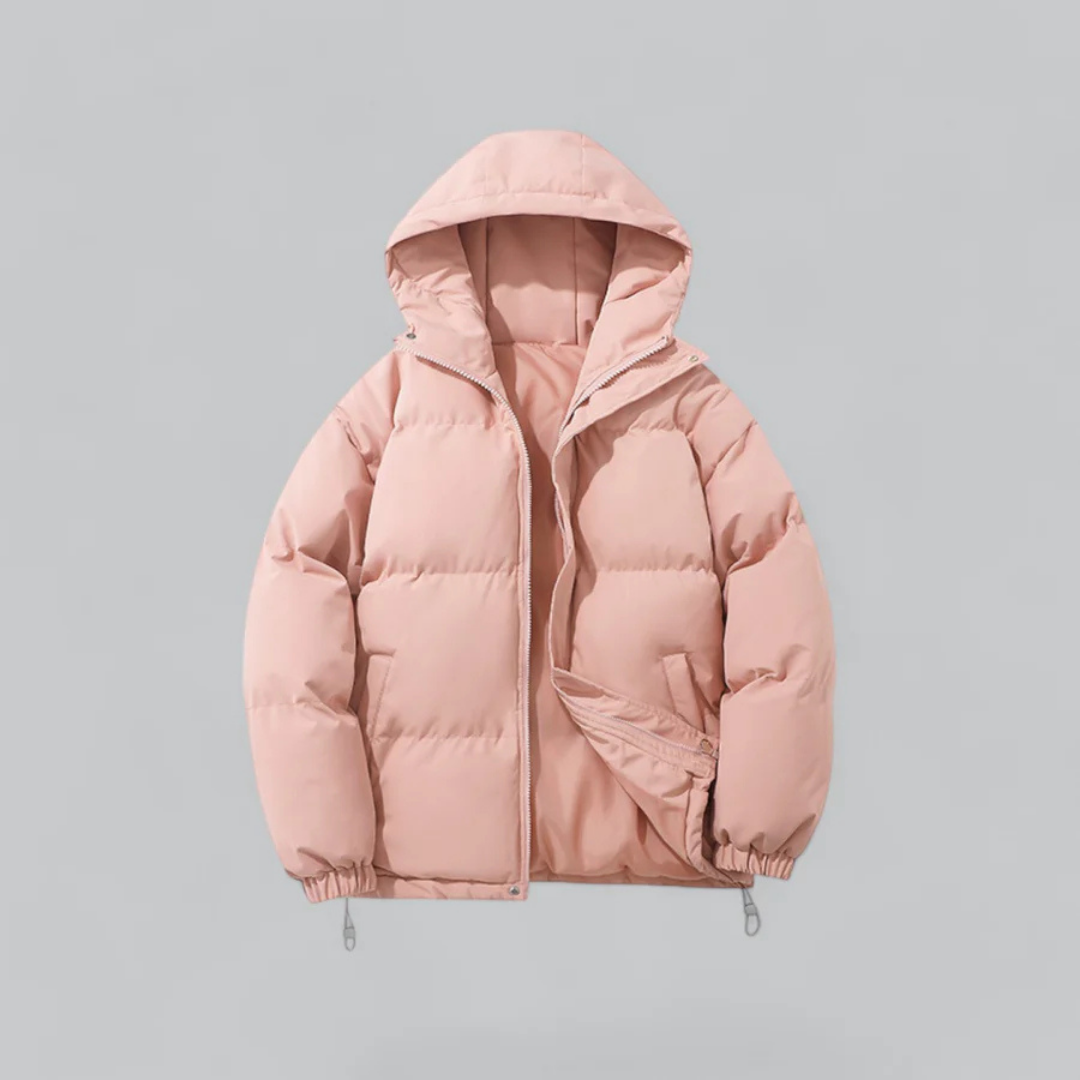 Unisex buffer short hood jacket | zipper 5
