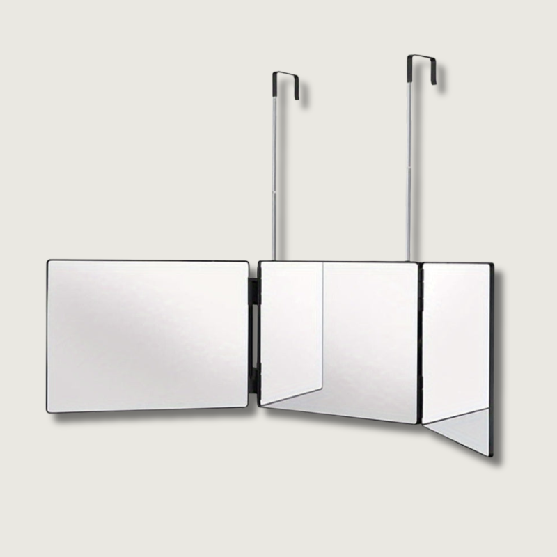 GlamAura - Rotating 3-Sided Mirror for Styling-1