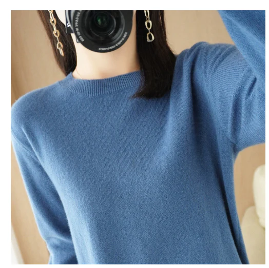Warm long-sleeved sweater for women | Round neck 10