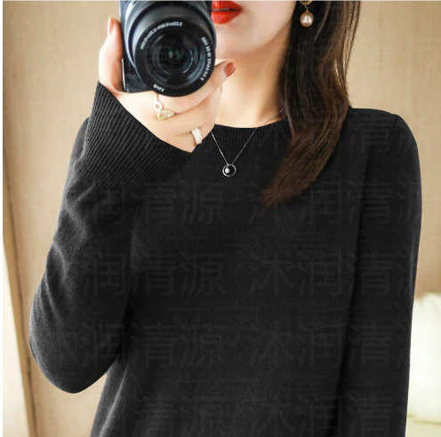 Warm long-sleeved sweater for women | Round neck 5