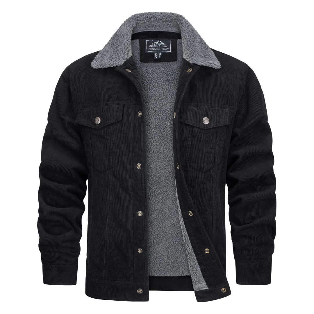 Warm winter jacket for men | Button down 1