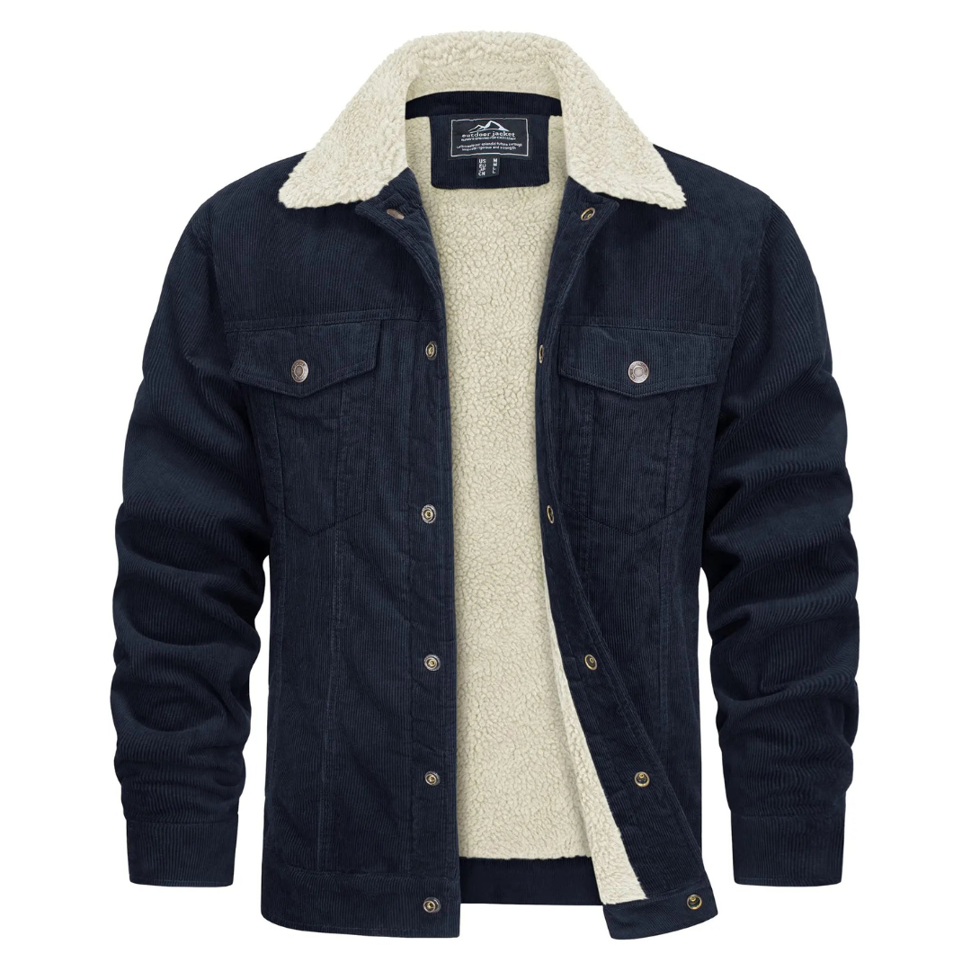 Warm winter jacket for men | Button down 2