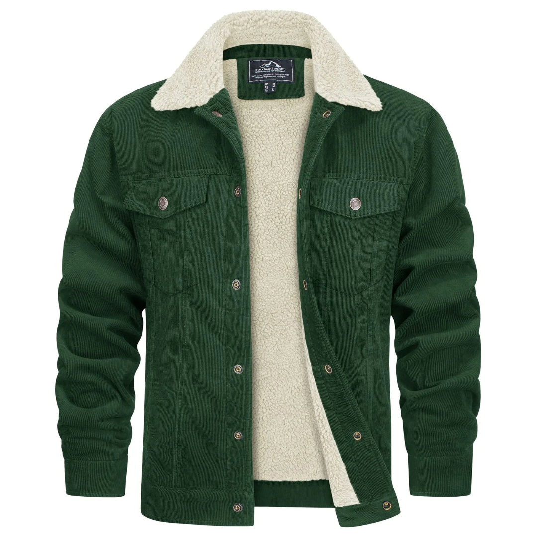 Warm winter jacket for men | Button down 3