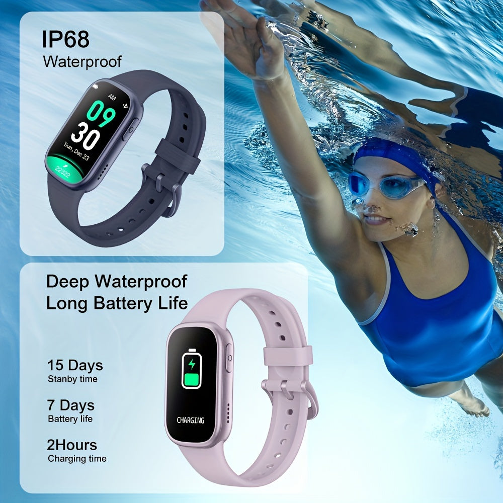 Waterproof smart watch with 7-day battery life and fast charging for fitness tracking 2