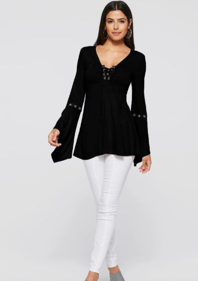 MARYAM | Elegant V-Neck Blouse-1