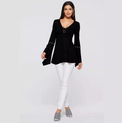 MARYAM | Elegant V-Neck Blouse-2