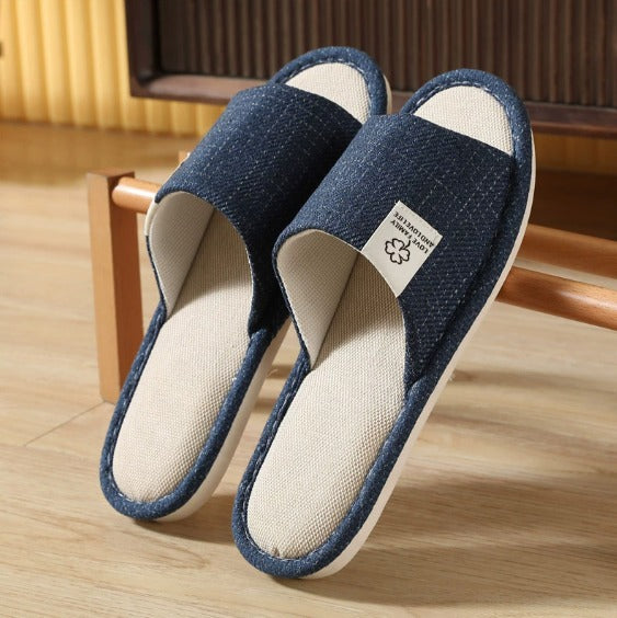 Men's Open-Toe Indoor Slippers | Lightweight Non-Slip House Shoes
