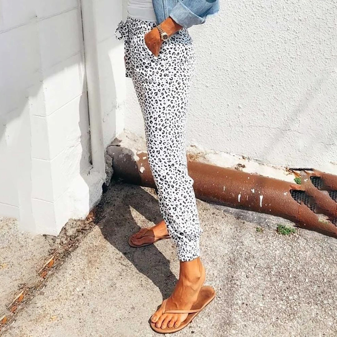 Talia | Comfy Leopard Print Trouser-5