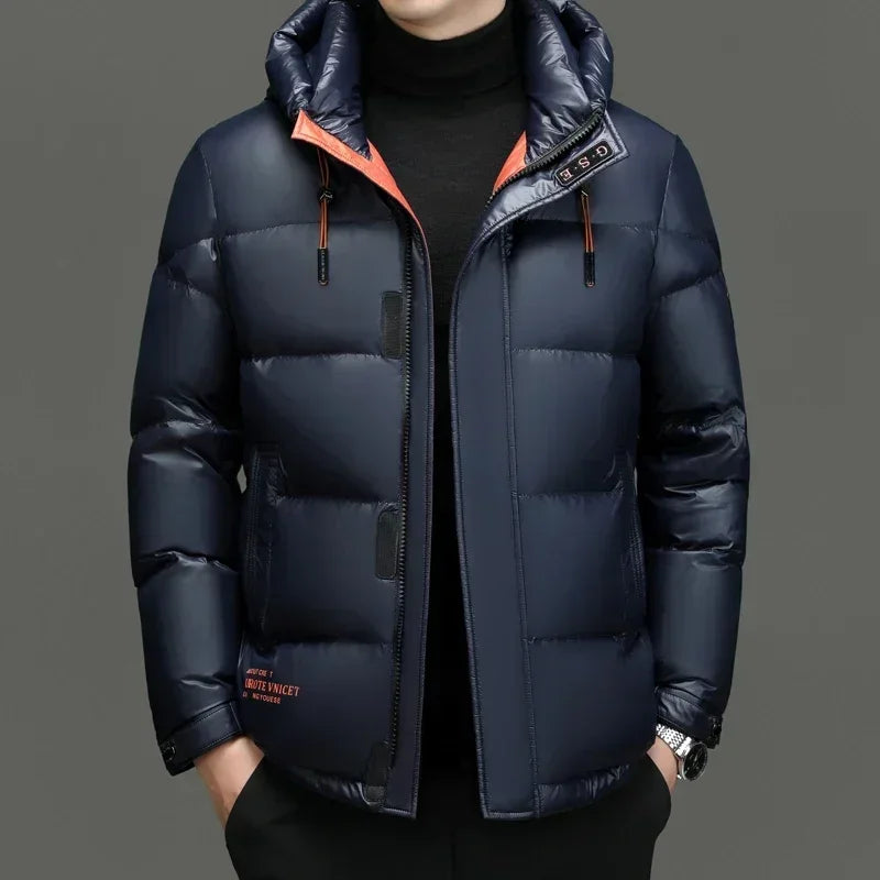 Winter Men's Down Jacket | With Hood 2