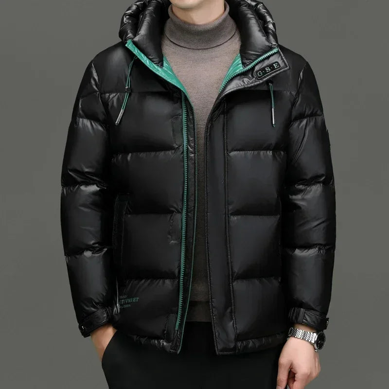 Winter Men's Down Jacket | With Hood 3