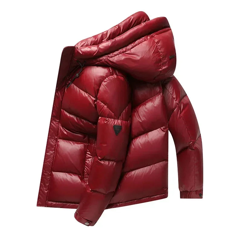 Winter Men's Down Jacket | With Hood 4