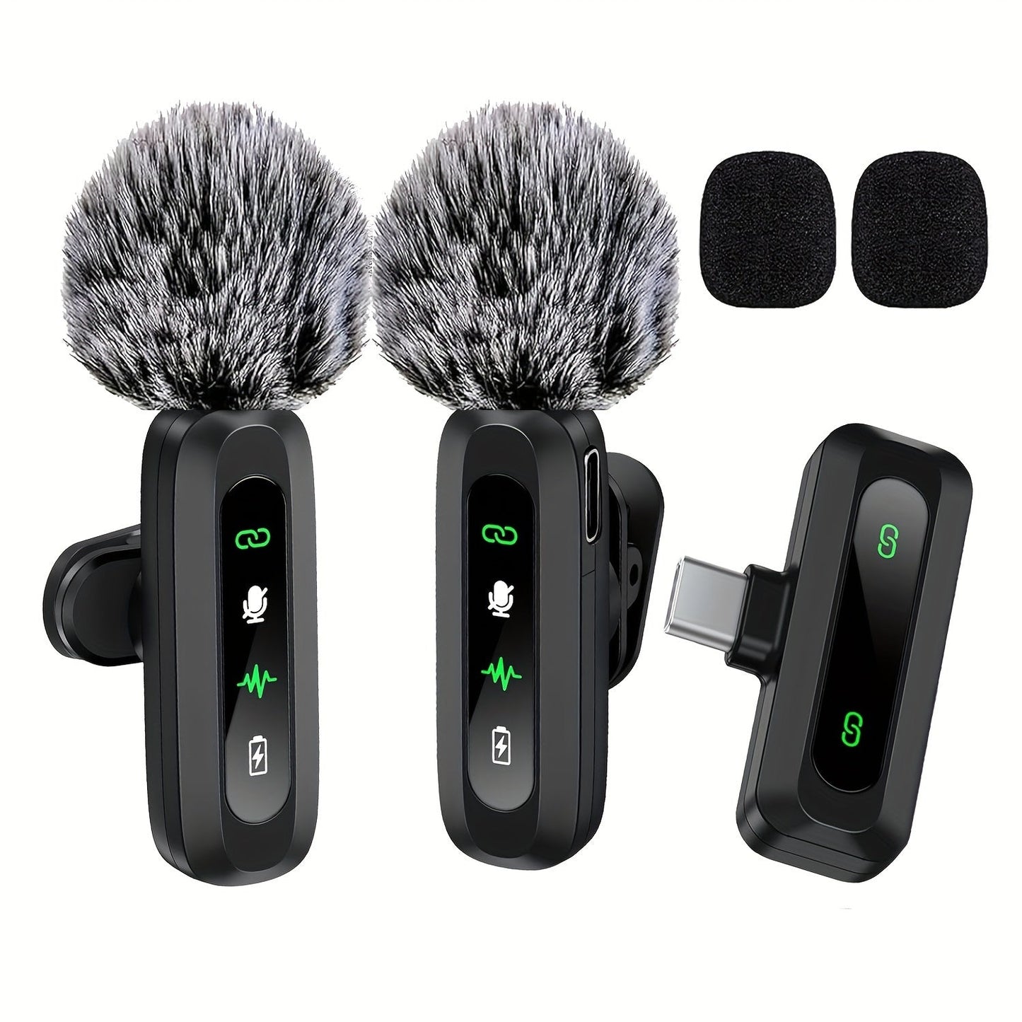 Wireless lavalier microphone with USB-C connectivity for smartphones and tablets compact design, ideal for podcasts and vlogs 7