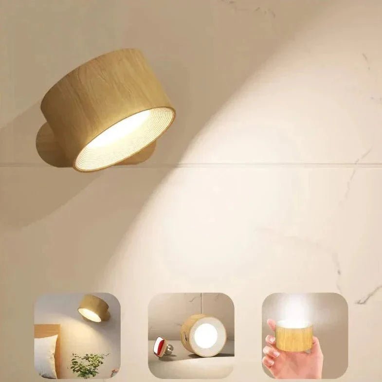 Wireless wall light 360° magnet 8