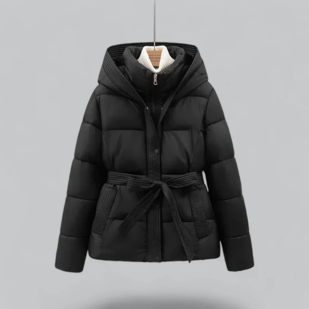 Women Winter Bell Belt hood jacket | Short 0