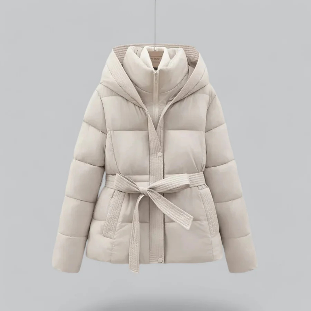 Women Winter Bell Belt hood jacket | Short 2